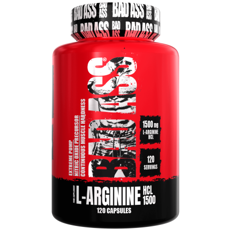 BAD ASS® Argininie 1500 - 120 capsules BAD ASS® Argininie 1500 - 120 capsules